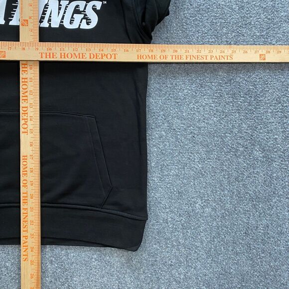 Los Angeles LA Kings Wordmark Logo New Era Hoodie Womens Small Black NHL Hockey - Picture 9 of 15